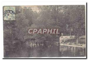 Montgeron Old Postcard View on & # 39Yerre Gateway mill Senlis (LAVANDIERES w...