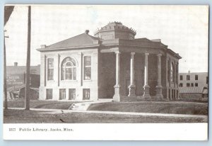 Anoka Minnesota Postcard Public Library Exterior Building c1910 Vintage Antique