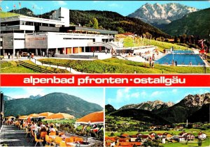 Pfronten, Germany  ALPENBAD PFRONTEN  Swimming Pool~Spa~Cafe  4X6 Postcard