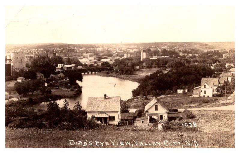    Aerial View of Valley City North Dakota  , RPC , 