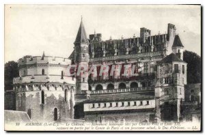 Postcard Old Amboise Castle Historical Monument Bati by Charles VIII and Loui...