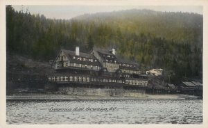 RPPC  SICAMOUS, British Columbia Canada ~ SICAMOUS HOTEL Tinted Photo Postcard