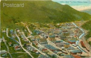 ID, Wallace, Idaho, Bird's Eye View, Tichnor No. 12005