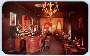 CENTRAL CITY, CO ~ Roadside Interior of Historic OLD TIME BAR c1950s  Postcard