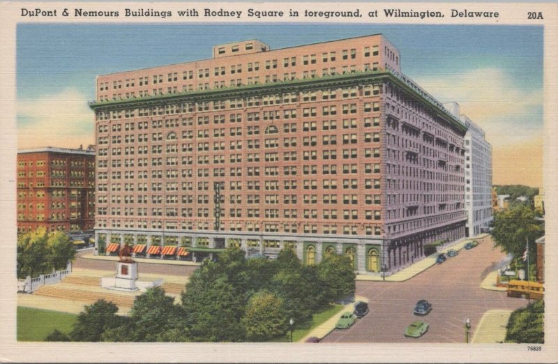 Postcard DuPont & Nemours Buildings Rodney Square Wilmington DE