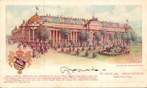 Missouri St Louis 1904 World's Fair Palace Of Manufactures Regal Shoe Ad...