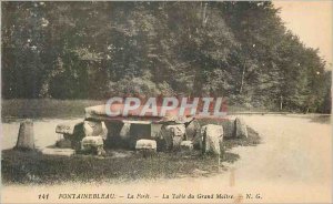 Old Postcard Fontainebleau La Foret La Table du Grand Master