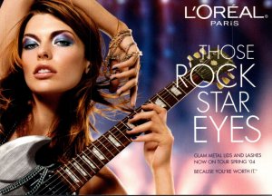 Advertising L'Oreal Paris Presents Women Of Rock and Their Music Glam Me...