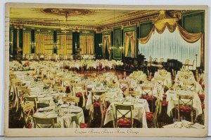 Chicago Empire Room, Palmer House 1940s Postcard K7