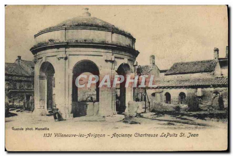 Old Postcard Villeneuve Avignon Ancienne Chartreuse Le Puits St Jean