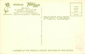 TraveLodge Douglas Arizona AZ Is Now Travelers Motel Chrome Unused Postcard