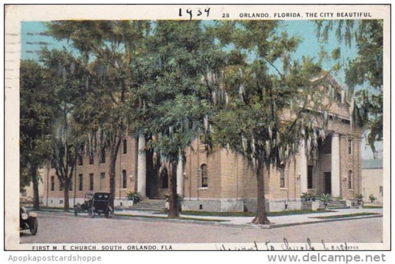 Florida Orlando The City Beautiful First M E Church 1939