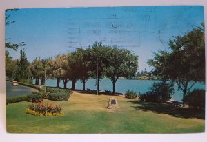 St Paul Minnesota Postcard Phalen Park And Lake 1965 Old Car Chrome Scenic View