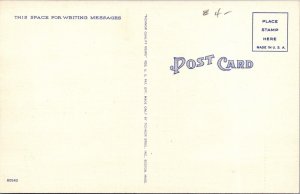 Linen Postcard Overseas Highway Floriday FL Keys Greyhound Bus JB8