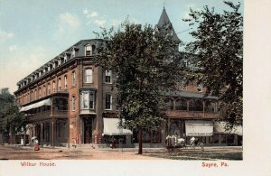 Wilbur House, Sayre, Pennsylvania, Very Early Postcard, Unused