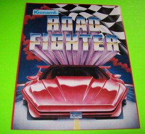 Road Fighter Arcade FLYER 1984 Original NOS Video Game Retro Promo Art Vintage