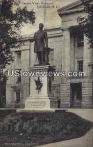 Senator Vance Monument in Raleigh, North Carolina