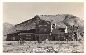 Rhyolite Nevada Ghost Casino and Train Station Real Photo Postcard AA72371