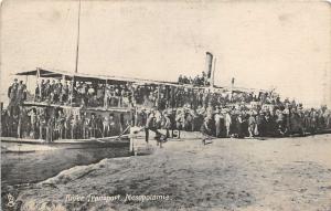 br104191 river transport mesopotamia real photo iraq