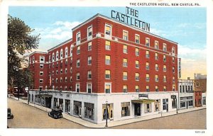 Castleton Hotel New Castle, Pennsylvania PA Postcard