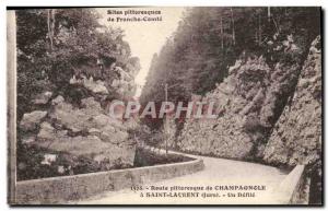 Jura picturesquely of France-Comte-Route Champagnole Saint-Laurent Old Post a...