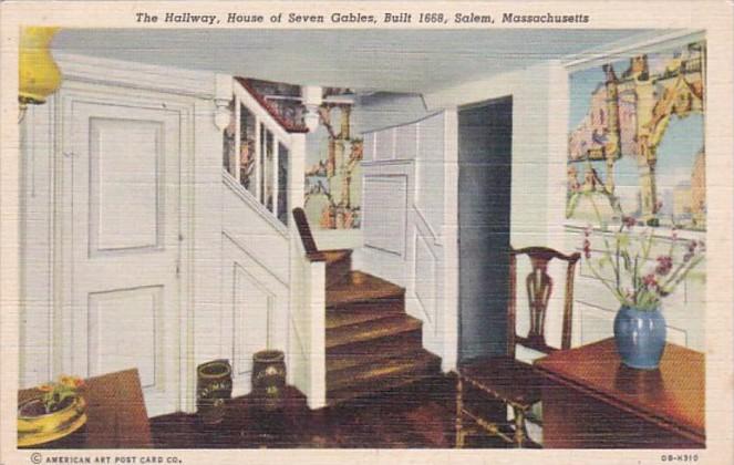 Massachusetts Salem House Of Seven Gables The Hallway Curteich