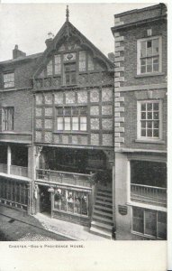 Cheshire Postcard - God's Providence House - Chester - Ref 15514A