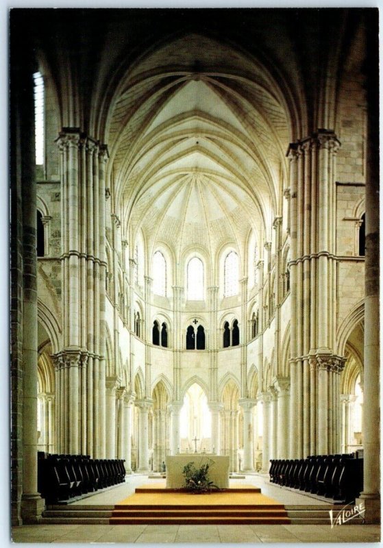 Postcard - The Gothic choir, Vézelay Abbey - Vézelay, France