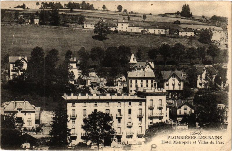 CPA PLOMBIERES-les-BAINS Hotel Metropole et Villas du Parc (406361)