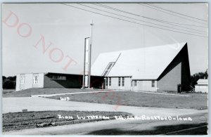 c1950s Rockford, IA RPPC Zion Lutheran Church Real Photo Postcard Pearson A103