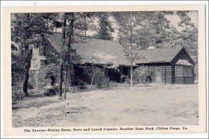 VA - Clifton Forge. Douthat State Park, Tavern, Dining Room, Store