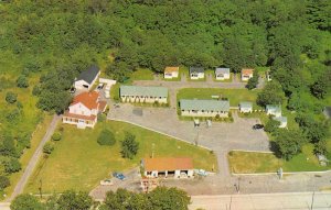 Kingstown Rhode Island Green Acres Motor Court Aerial View Postcard JI657747