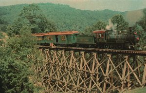 Vintage Postcard Tweetsie Railroad Blowing Rock Boone Blue Ridge North Carolina