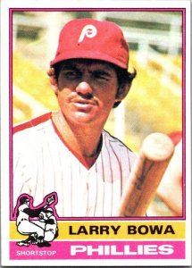 1976 Topps Football Card Larry Bowa Philadelphia Phillies sk13537