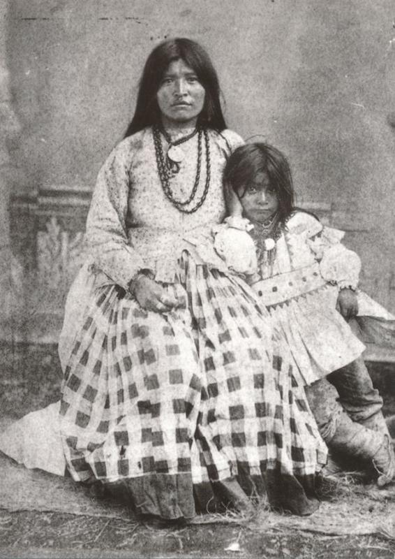 Tax-Ays-Slath Wife of Native American Geronimo ca 1885 Western USA Recent Print