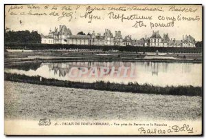 Old Postcard Palais De Fontainebleau Vue Prize Parterre and Romulus