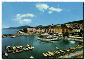 Modern Postcard Neuchatel Port