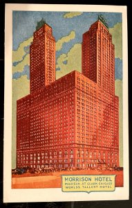 Vintage Postcard 1925-1930 Morrison Hotel, Chicago, Illinois (IL)