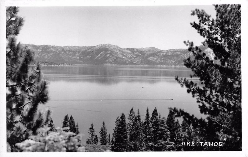 RPPC LAKE TAHOE Real Photo Postcard ca 1940s