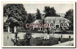 Old Postcard Trianon Hotel Le Petit Square Thermes Bagneres de Bigorre Pavilion