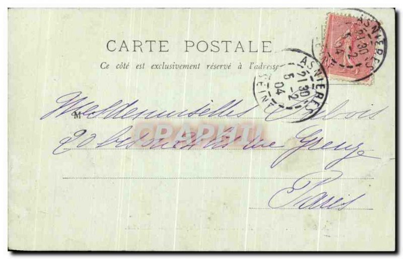 Postcard Old Asnieres Chapelle Saint Charles