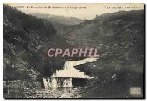 Postcard Old Langogne Cascade Maritimes on Londouyrou Lozere