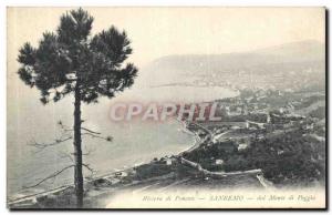 Old Postcard Sanremo Riviera di Monte dal Monte di Pogio