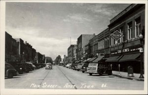 Ames IA Main St. TILDEN STORE Cars Woodie Real Photo Postcard
