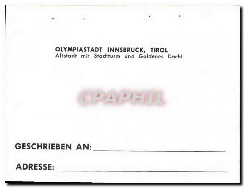 Postcard Modern Olympiastadt Innsbruck Tirol Altstadt und mit Satdtturm Golde...