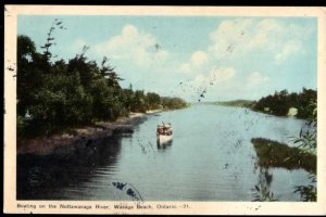 Ontario WASAGA BEACH Boating on the Nottawasaga River PECO White Border