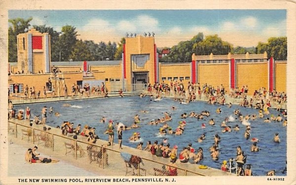 The New Swimming Pool, Riverview Beach in Pennsville, New Jersey