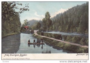 Boating, Dalslands Kanal, Fran Sveriges Bygder, Sweden, 1900-1910s