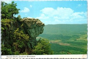 Postcard - Sunset Rock, Lookout Mountain - Chattanooga, Tennessee