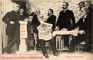 CPA AK PARIS Salon de l'Autobmile 1907 Le Président au stand FALCONNET (700221)